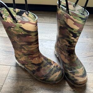 Camouflage Kids Rain Boots